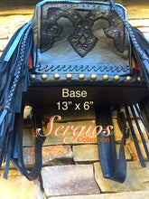 Load image into Gallery viewer, Swarovski crystal Embellished "Black beauty" Cowhide Backpack