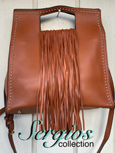 Load image into Gallery viewer, Sergios Tan leather handbag/crossbody