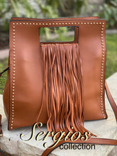Load image into Gallery viewer, Sergios Tan leather handbag/crossbody