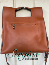 Load image into Gallery viewer, Sergios Tan leather handbag/crossbody