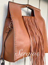 Load image into Gallery viewer, Sergios Tan leather handbag/crossbody