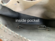 Load image into Gallery viewer, Small black cowhide tote