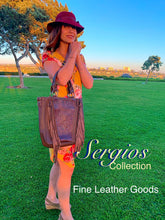 Load image into Gallery viewer, Large Embossed And Fringe Tote