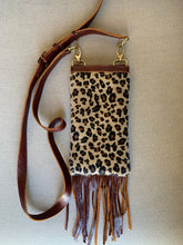 Load image into Gallery viewer, Cheetah cowhide Crossbody/Hipster