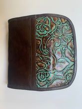 Load image into Gallery viewer, Matching wallet turquoise rose