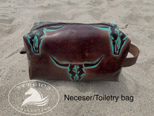 Load image into Gallery viewer, Longhorn Embossed Toiletry/ Travel bag