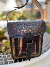 Load image into Gallery viewer, Sergios collection Messenger bag handmade& hand tooled