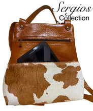 Load image into Gallery viewer, Sophisticated Cowhide Backpack