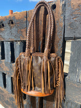 Load image into Gallery viewer, Authentic Vintage Louis Vuitton Bucket MD with Crazy Horse