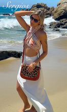 Load image into Gallery viewer, Santa Barbara Saddle bag style with leopard print cowhide