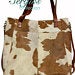 Load image into Gallery viewer, Cowhide tote Leather bag, Crossbody.