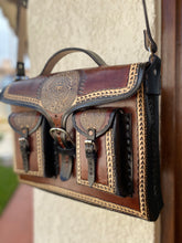 Load image into Gallery viewer, Sergios collection Handmade and hand painted briefcase
