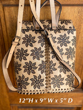 Load image into Gallery viewer, Frida Kalho collection Backpack, Handmade, Hand tooled, Hand painted