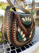 Load image into Gallery viewer, Crossbody handmade,hand tooled & hand painted