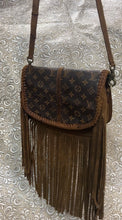 Load image into Gallery viewer, Santa Barbara Saddle bag style with LV canvas
