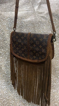 Load image into Gallery viewer, Santa Barbara Saddle bag style with LV canvas