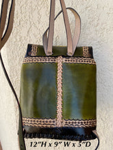 Load image into Gallery viewer, Frida Kalho collection backpack, Handmade, Hand tooled, Hand painted