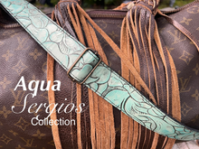 Load image into Gallery viewer, Embossed Leather Straps for purses, handbags.