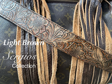 Load image into Gallery viewer, Straps for purses, handbags.All embossed genuine leather, custom up to 47” adjustable (standard)or any size required