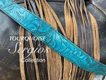 Load image into Gallery viewer, Embossed Leather Straps for purses, handbags.