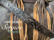 Load image into Gallery viewer, Straps for purses, handbags.All embossed genuine leather, custom up to 47” adjustable (standard)or any size required