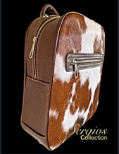 Load image into Gallery viewer, Large cowhide backpack
