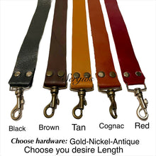 Load image into Gallery viewer, Straps for purses- Handbags-carryons. Genuine high quality leather