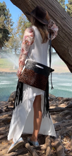 Load image into Gallery viewer, Cowgirl Cowhide satchel Cheetah print