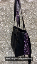 Load image into Gallery viewer, The Dallas Large tote with authentic designers canvas and embossed leathers