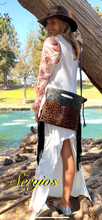 Load image into Gallery viewer, Cowgirl Cowhide satchel Cheetah print