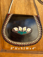 Load image into Gallery viewer, Crossbody handmade,hand tooled & hand painted
