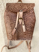 Load image into Gallery viewer, Handmade and hand tooled backpack “Frida Kahlo “ collection limited edition