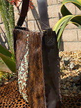 Load image into Gallery viewer, Sergios Brindle Hyde with gothic turquoise leather