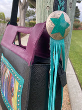 Load image into Gallery viewer, Sergios Collection featuring Kathy Sigle artist top handle and crossbody limited edition tote