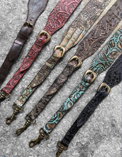 Load image into Gallery viewer, Embossed Leather purse straps