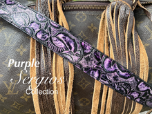 Load image into Gallery viewer, Straps for purses, handbags.All embossed genuine leather, custom up to 47” adjustable (standard)or any size required