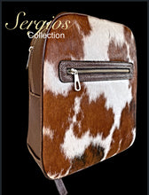 Load image into Gallery viewer, Large cowhide backpack