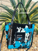 Load image into Gallery viewer, Large Cowhide Tote