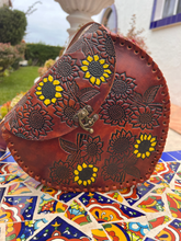 Load image into Gallery viewer, Handmade.hand painted ,heart shape crossbody bag