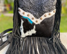 Load image into Gallery viewer, Cristina Crossbody Black, White and Blue