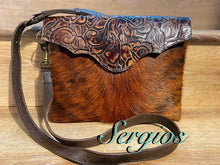 Load image into Gallery viewer, Crossbody tote with embossed flap over