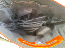 Load image into Gallery viewer, Tote made with genuine leather and cowhide hair on .