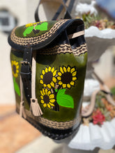 Load image into Gallery viewer, Frida Kalho collection backpack, Handmade, Hand tooled, Hand painted