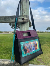 Load image into Gallery viewer, Sergios Collection featuring Kathy Sigle artist top handle and crossbody limited edition tote