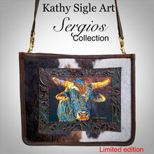 Load image into Gallery viewer, Sergios Collection design and Kathy Sigle beautiful art work on this limited edition crossbody bag