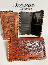 Load image into Gallery viewer, Beautiful hand tooled wallet