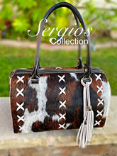 Load image into Gallery viewer, Sergios Cowhide Speedy style handbag