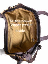 Load image into Gallery viewer, Mega Tote Golden Cheetah & Tooled Leather
