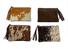 Load image into Gallery viewer, Cowhide pouches for makeup etc
