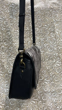 Load image into Gallery viewer, Santa Barbara Saddle bag style with zebra print cowhide